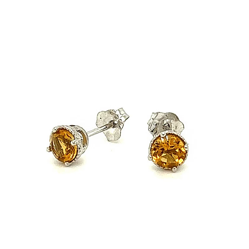 personalized women’s necklaces for meaningful gifts -Citrine Stud Earrings