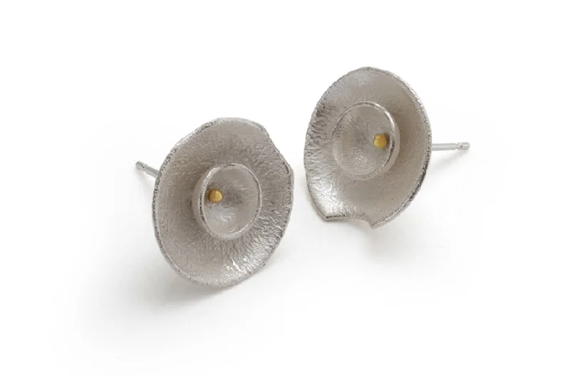 luxury women’s watches for special occasions -Double Daisy Stud Earrings in sterling silver and 18ct gold