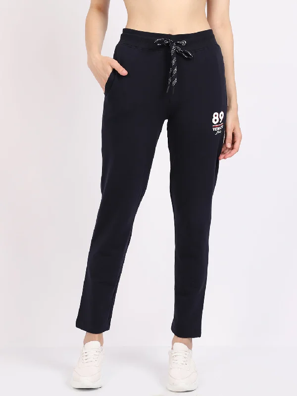 women’s dresses for special events 2025 -Women's Casual  Navy Blue Full length Mid rise Track Pants