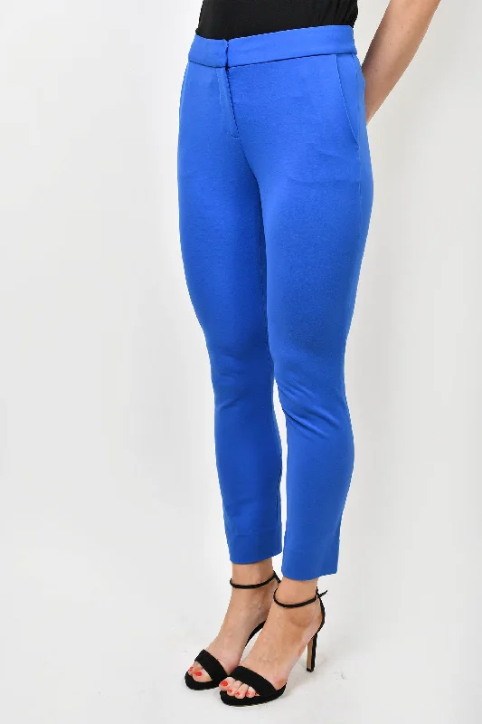 classic women’s jeans for casual outfits -Diane Von Furstenberg Cobalt Blue Straight Leg Trousers Size 2