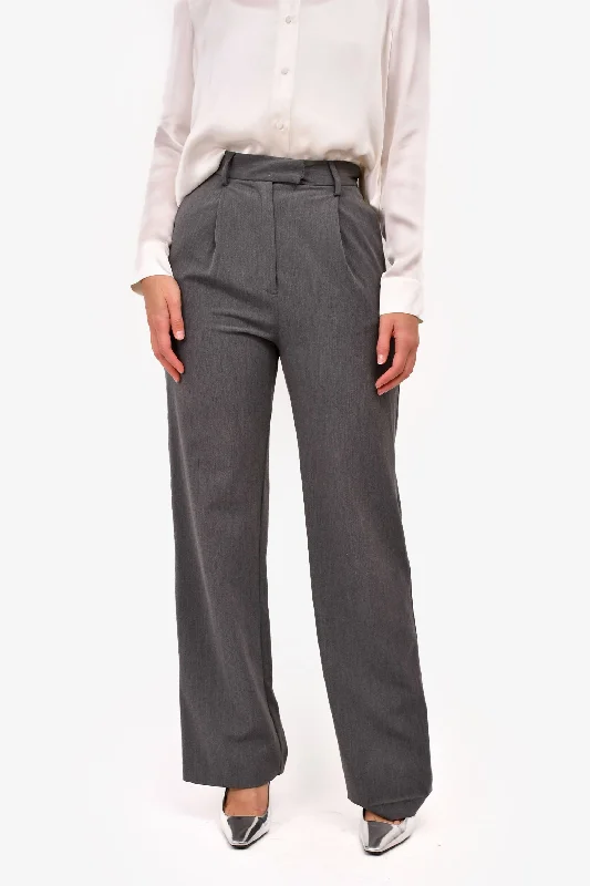 women’s fashion dresses for all occasions -Djerf Avenue Grey Tailored 'Favourite' Trousers Size XXS