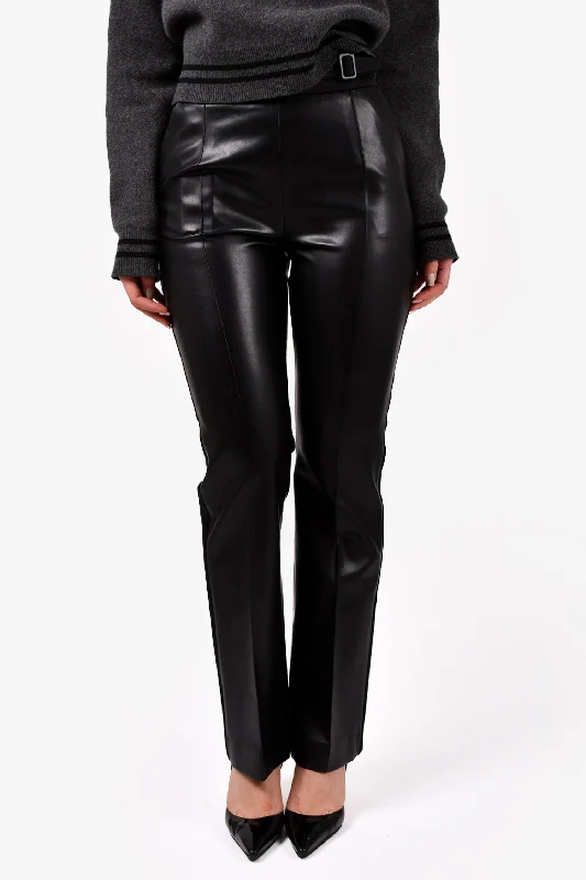 women’s warm coats for winter 2025 -Ermanno Scervino Black High Waisted Tuxedo Style Trousers Size 38