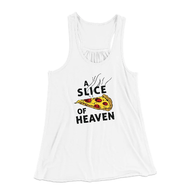 women’s soft and cozy cardigans for fall -A Slice Of Heaven Women's Flowey Racerback Tank Top