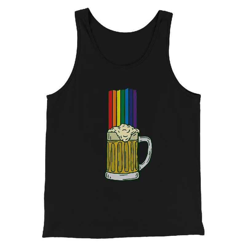 best women’s coats for rainy weather -Beer Rainbow Men/Unisex Tank Top