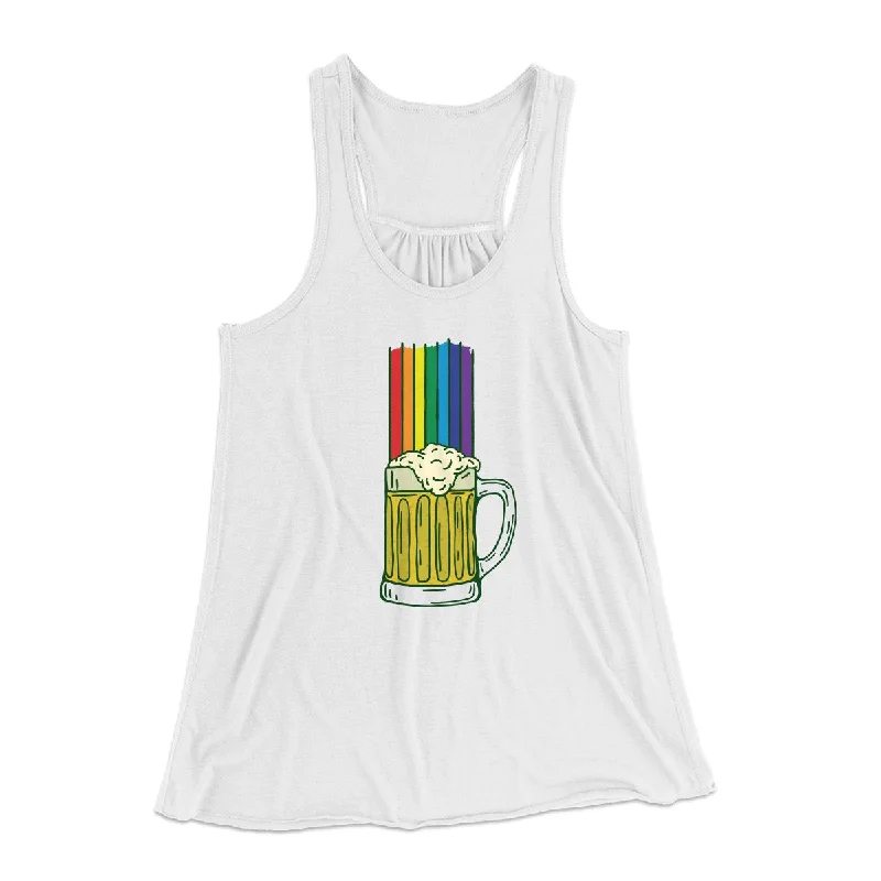 women’s casual blazers for relaxed outfits -Beer Rainbow Women's Flowey Tank Top