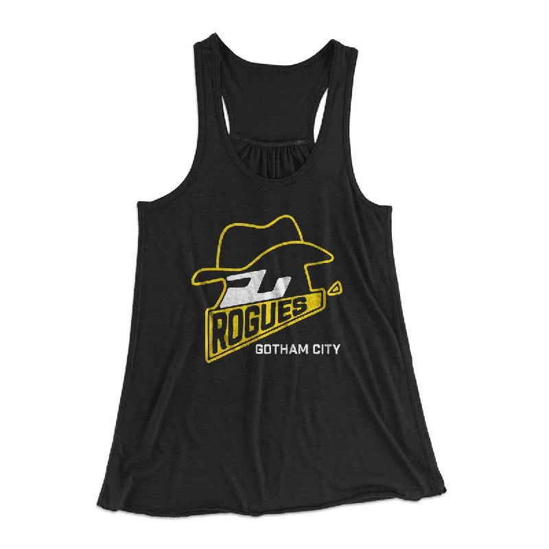 women’s trendy outerwear for 2025 -Gotham City Rogues Women's Flowey Tank Top