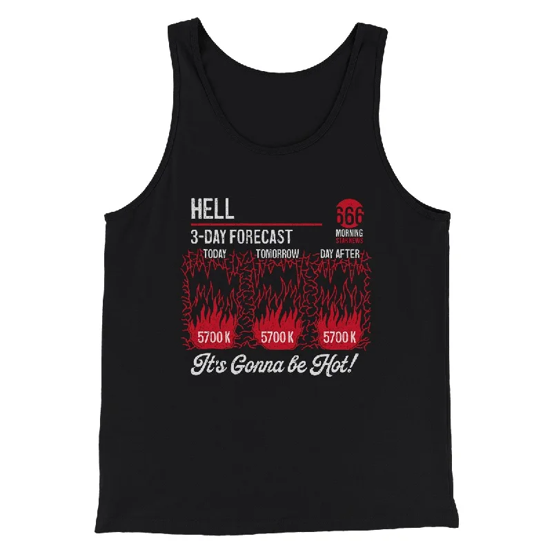 women’s silk blouses for elegant outfits -Hell Forecast Men/Unisex Tank Top