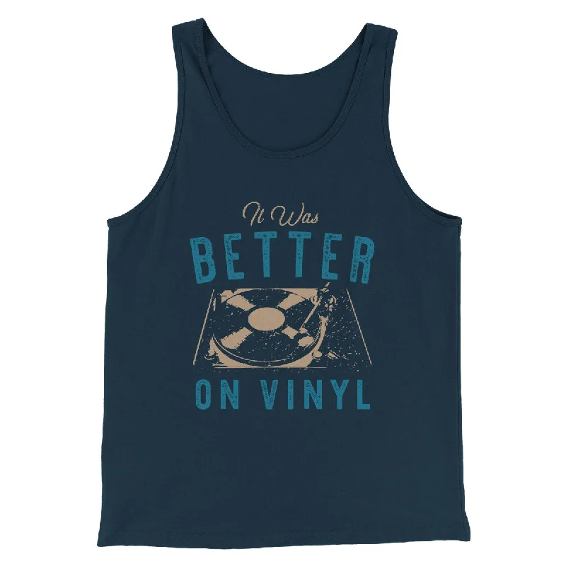 women’s plus size dresses for all occasions -It Was Better on Vinyl Men/Unisex Tank Top