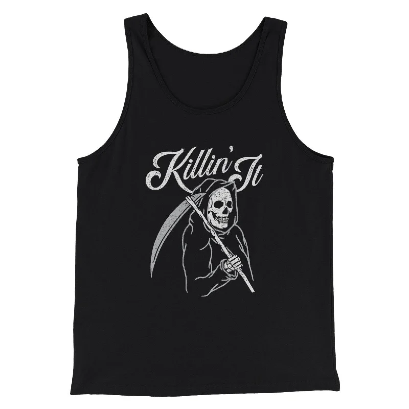 women’s warm coats for winter 2025 -Killin' It Men/Unisex Tank Top