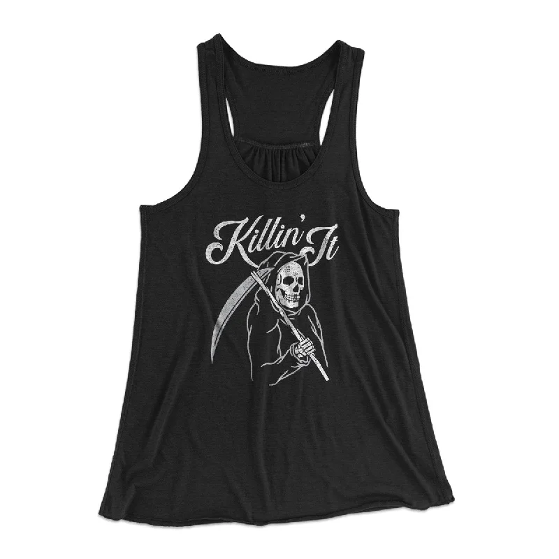 women’s cozy pajamas for winter nights -Killin' It Women's Flowey Tank Top