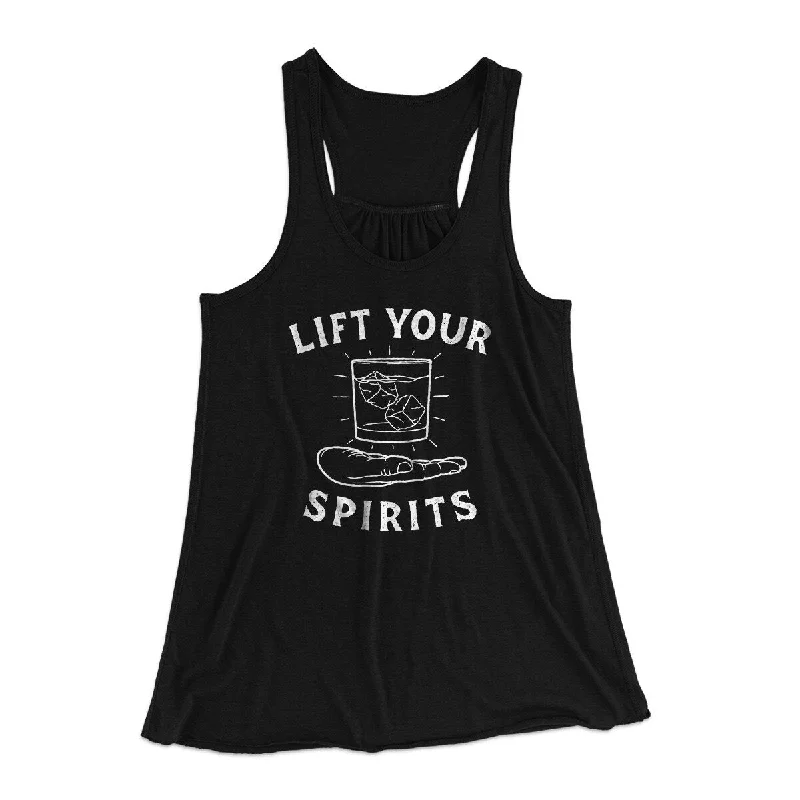 women’s business attire for professional meetings -Lift Your Spirits Women's Flowey Racerback Tank Top