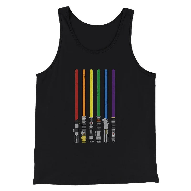 women’s elegant shoes for evening events -Lightsaber Color Rainbow Funny Movie Men/Unisex Tank Top