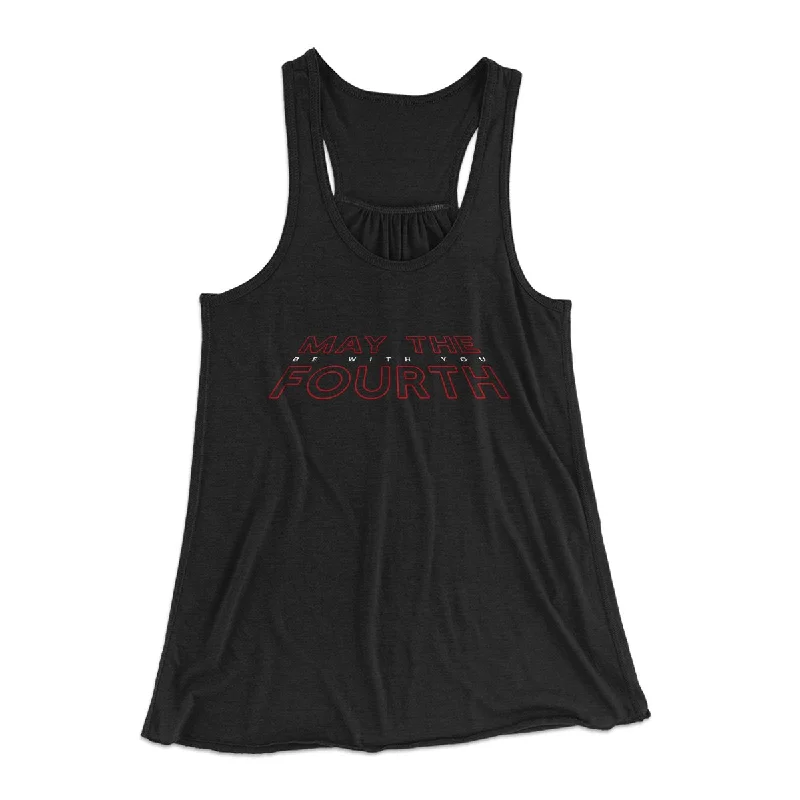 stylish women’s overcoats for cold weather -May the 4th Be With You Women's Flowey Tank Top