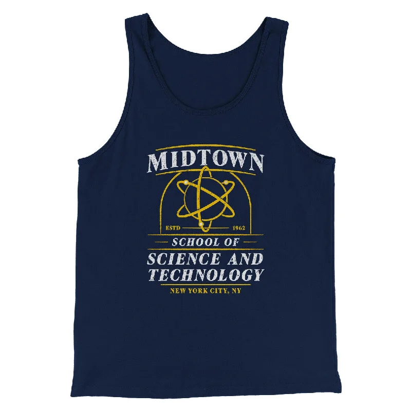 women’s long sleeve shirts for fall fashion -Midtown School Of Science And Technology Funny Movie Men/Unisex Tank Top