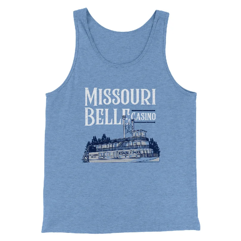 women’s chic jackets for fall style -Missouri Belle Casino Funny Movie Men/Unisex Tank Top