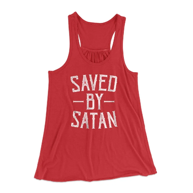 stylish women’s dresses for weekend wear -Saved By Satan Women's Flowey Tank Top