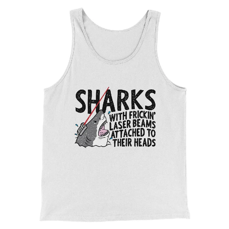 women’s dresses for special events 2025 -Sharks With Frickin’ Laser Beams Funny Movie Men/Unisex Tank Top