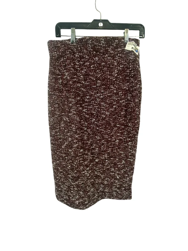 women’s fashionable outfits for summer 2025 -Skirt Midi By Ann Taylor In Maroon, Size: 8