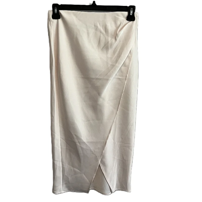 classic women’s cardigans for layering -Skirt Midi By Rachel Zoe In Cream, Size: S