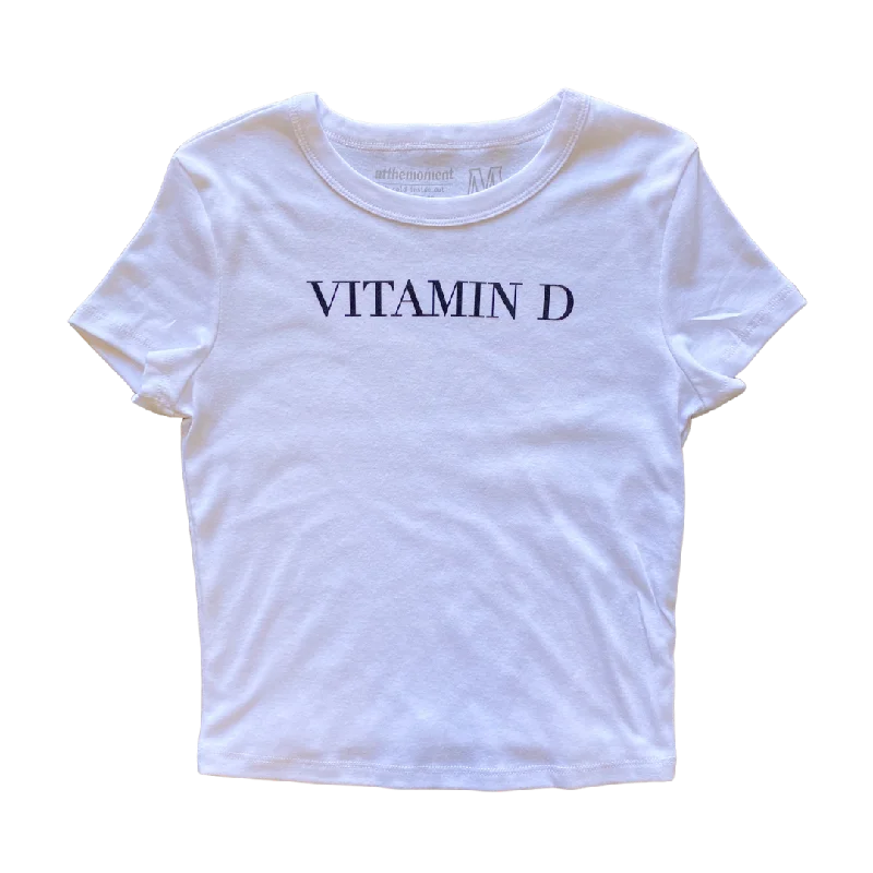 women’s skirts for office attire -Vitamin D Text v2 Women's Baby Rib