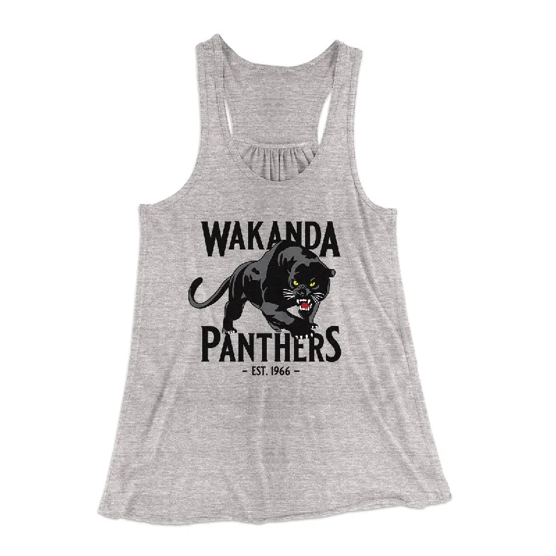 women’s summer dresses with floral prints -Wakanda Panthers Women's Flowey Tank Top