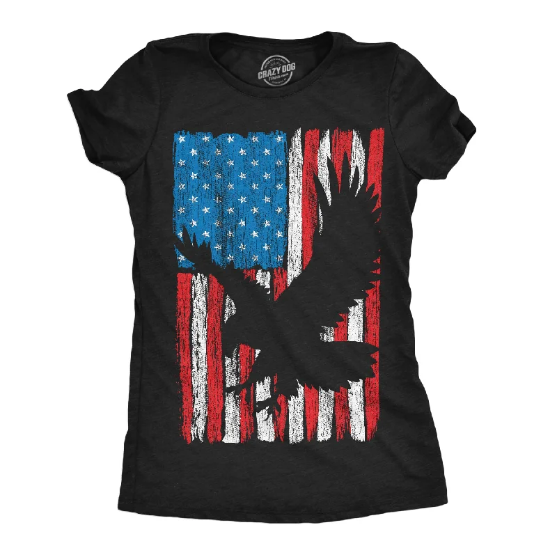 women’s dresses for formal parties -Womens Eagle In Flag Awesome T Shirt Fourth Of July Graphic Tee For Ladies