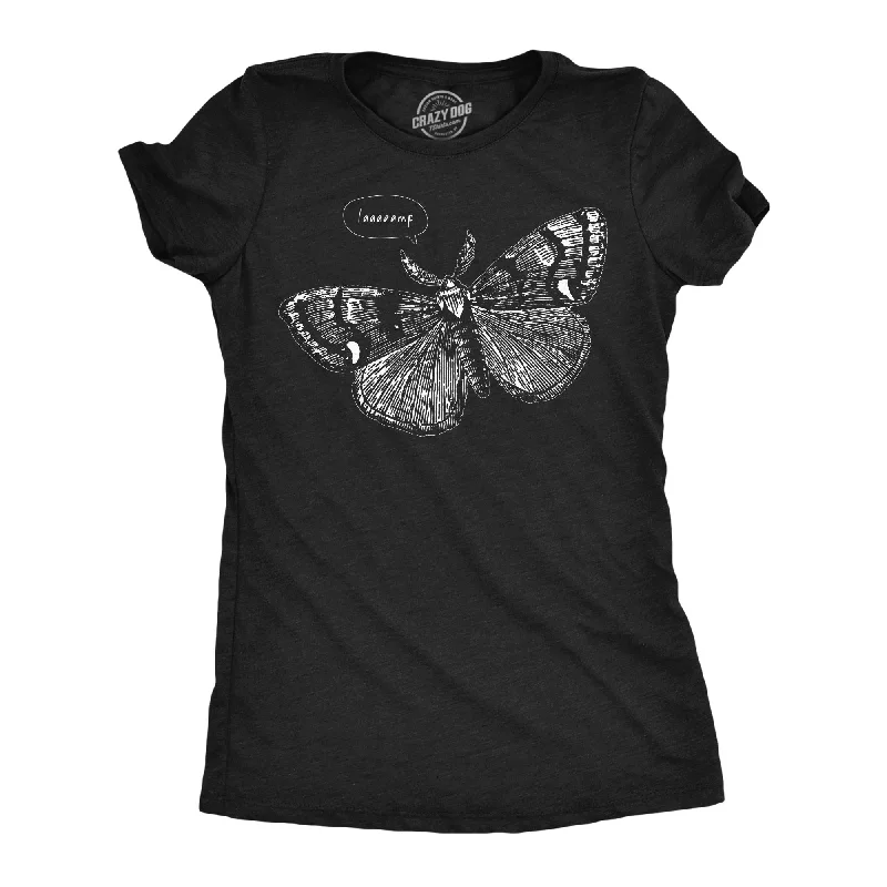 women’s casual blazers for relaxed outfits -Womens Funny T Shirts Laaaaamp Sarcastic Moth Graphic Novelty Tee For Ladies