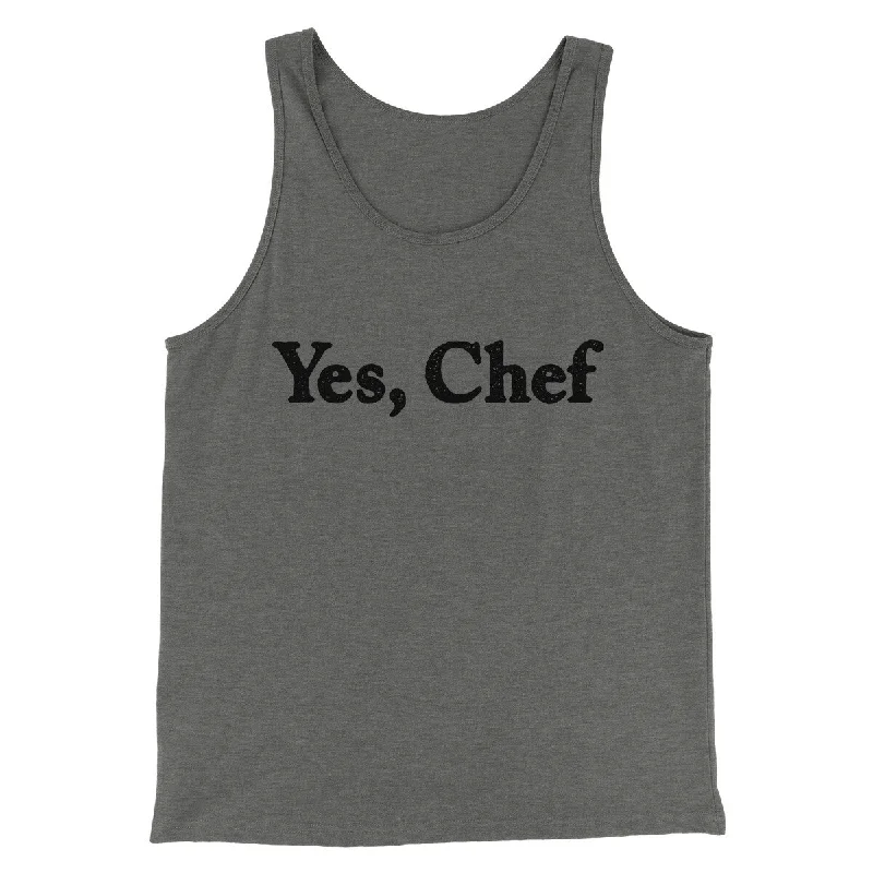 stylish women’s overcoats for cold weather -Yes Chef Men/Unisex Tank Top