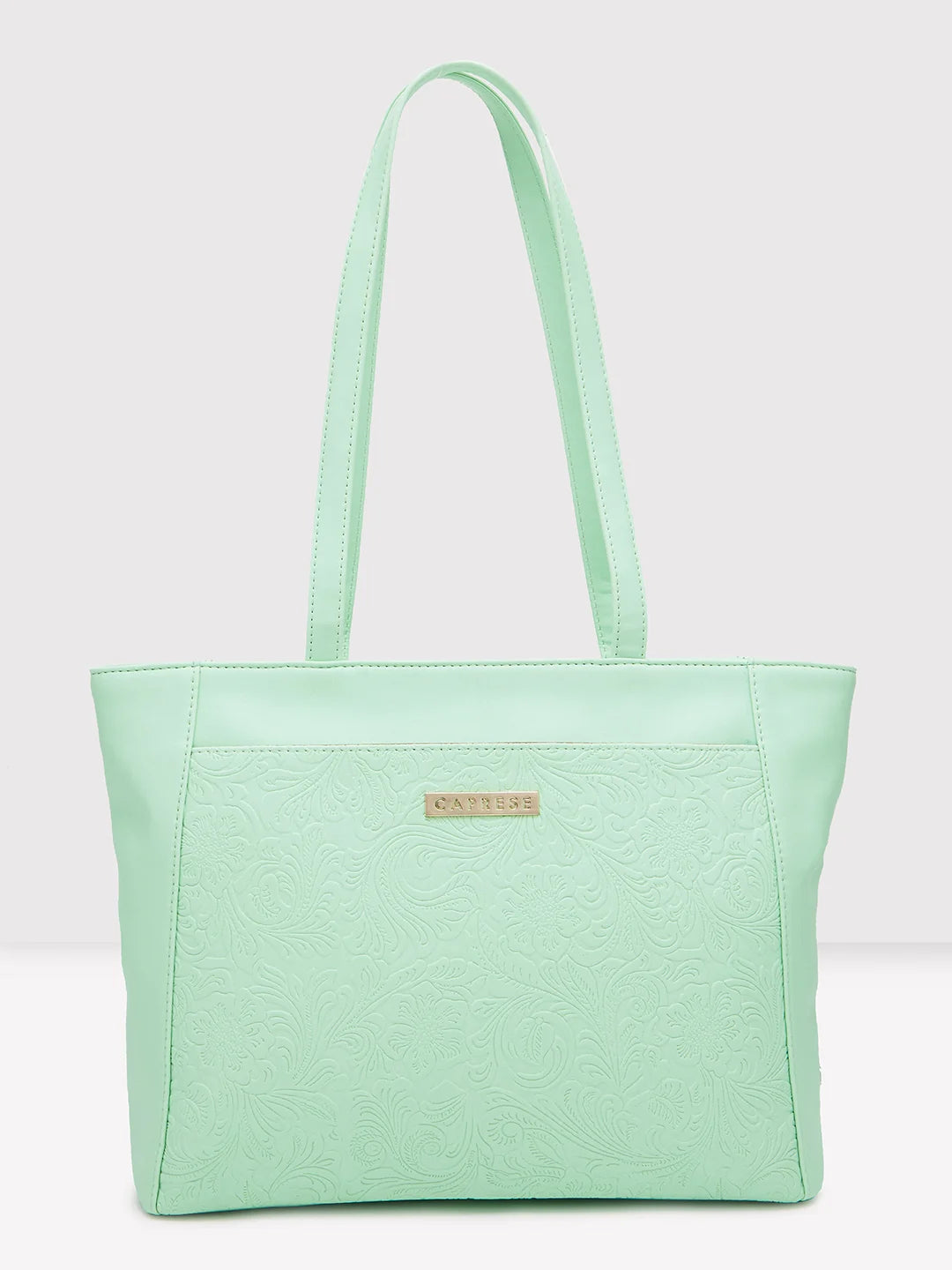 women’s bags with minimalist designs -Caprese Avalon Tote Small Green Ash Office Handbag