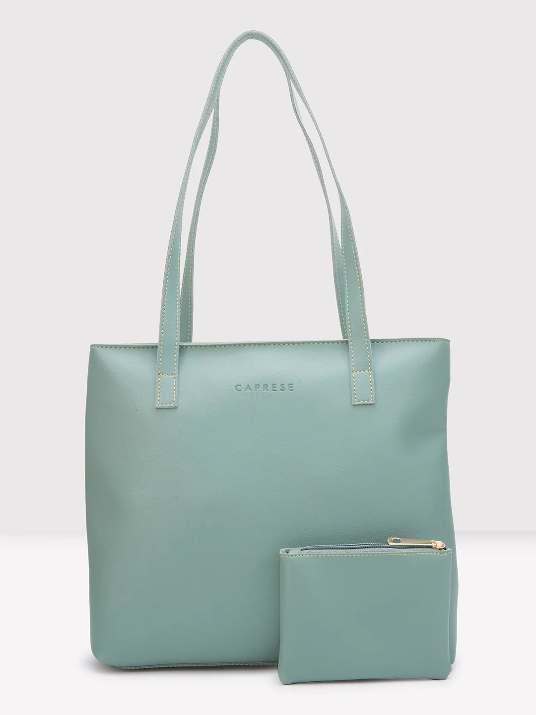 women’s bags with detachable straps -Caprese Myla Tote Large Mint