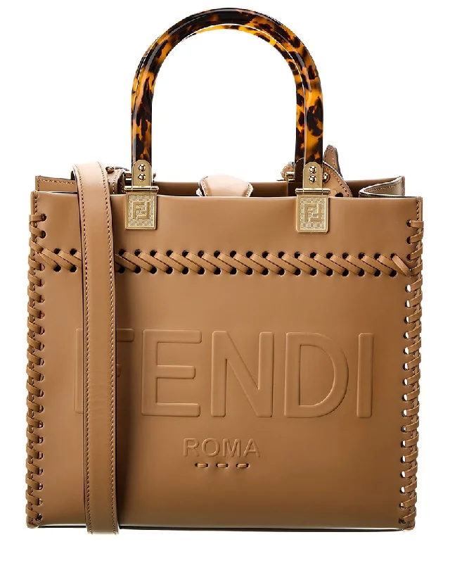 women’s handbags for casual outings -FENDI Sunshine Small Leather Tote