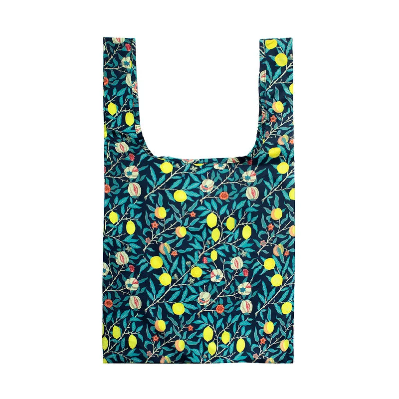 women’s bags with contrasting fabrics -KIND Reusable Shopping Bag Medium Collab William Morris Fruits