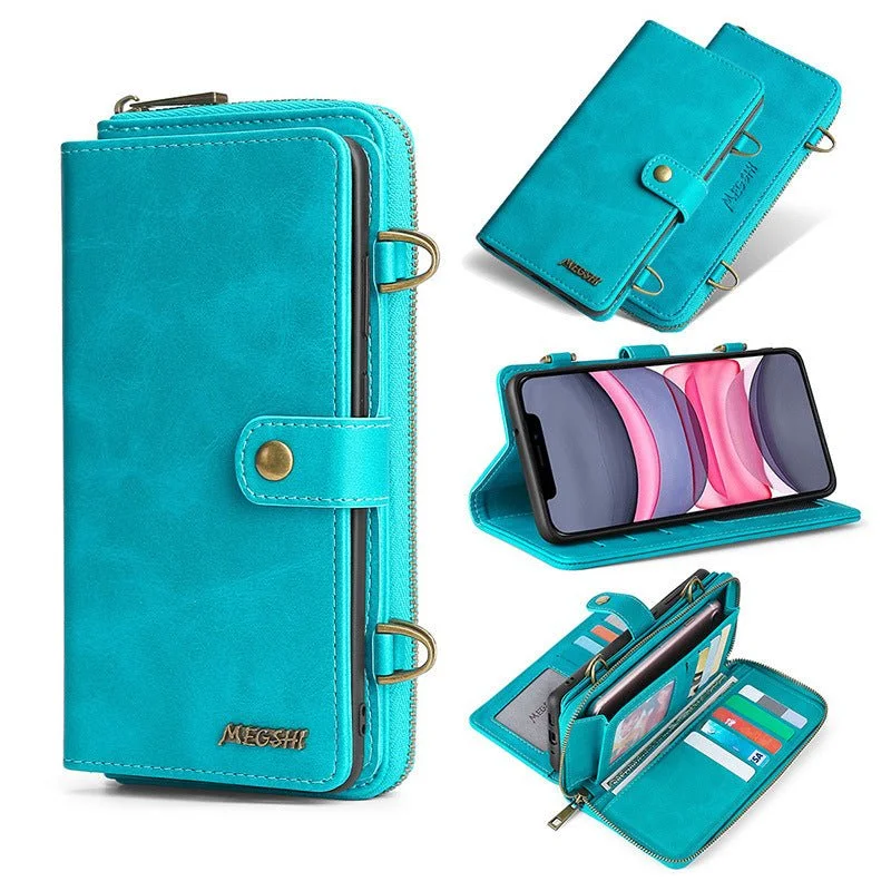 women’s handbags with zipper closures -Luxy Moon iPhone Wallet Leather Phone Case Card Holder