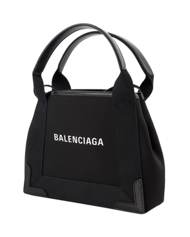 elegant evening handbags for women 2025 -Navy Cabas Xs Aj Crossbody - Balenciaga -  Black/ Black - Canva