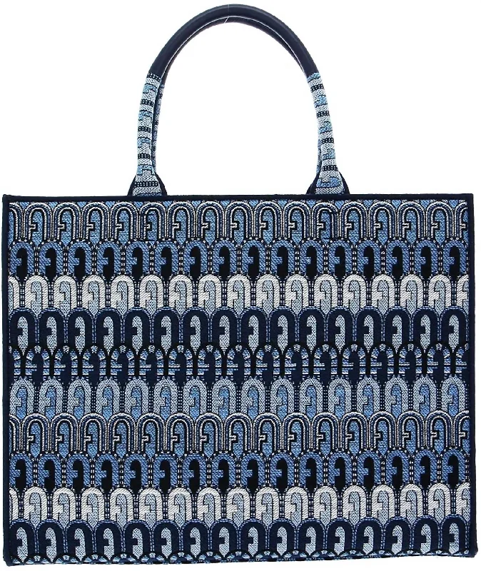 women’s handbags with chic details for parties -Opportunity Large Tote Bag In Toni Blue Denim