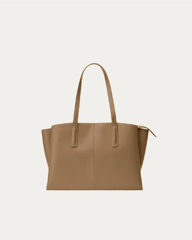 women’s minimalist handbags for travel -Paloma Tote Cappuccino