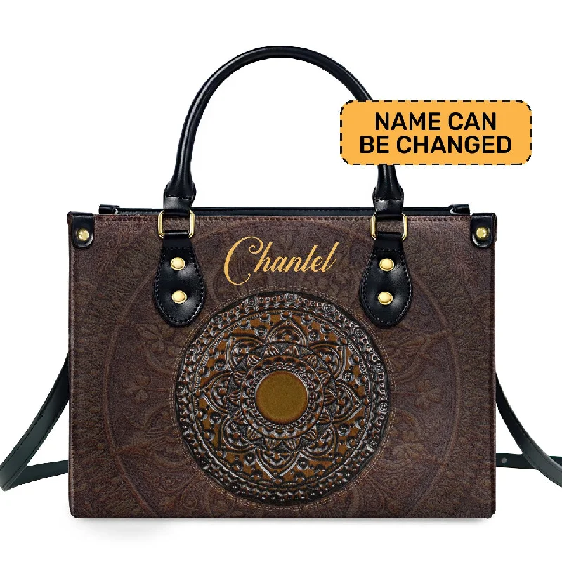 stylish bags for women with bold colors -The Mysticism - Personalized Leather Handbag STB25