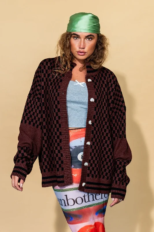 best women’s activewear for fitness -Get What I Want Grandpa Cardigan in Black + Brown