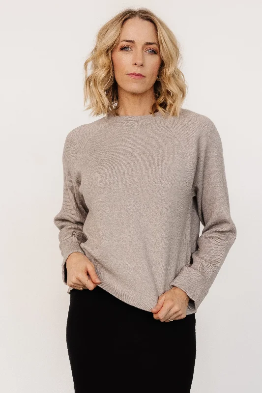 Helena Knit Sweater | Stone