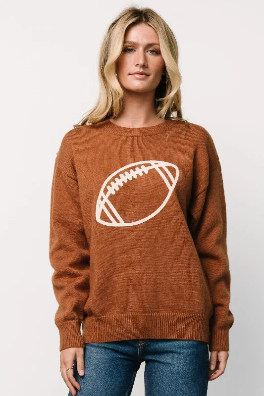 classic women’s cardigans for layering -Kelce Sweater | Brown